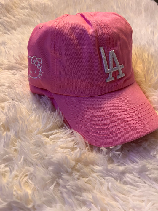 HKxLA light pink hat